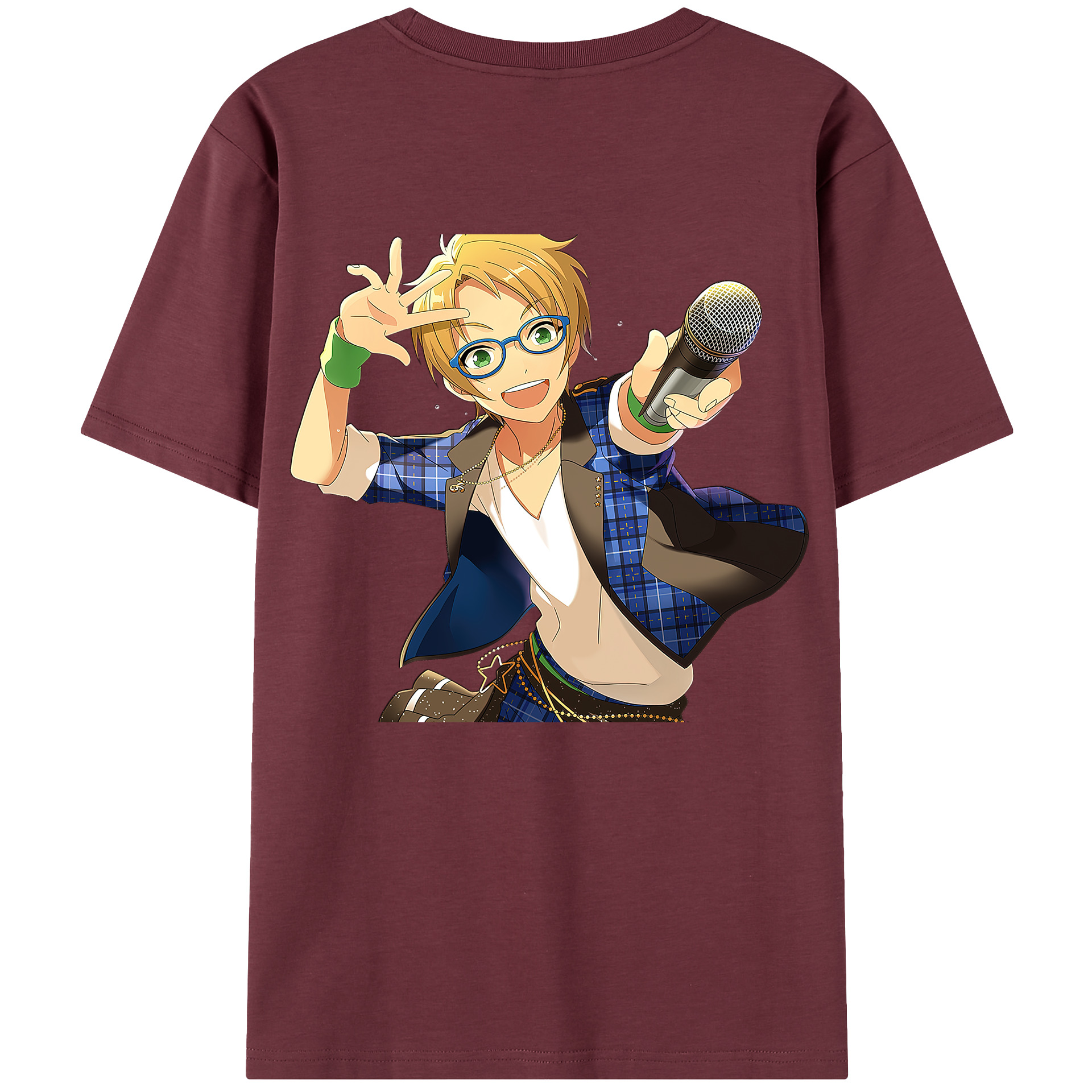 （画像用） あんさんぶるスターズ! Ensemble Stars 綿100％半袖Tシャツ（背面プリント）